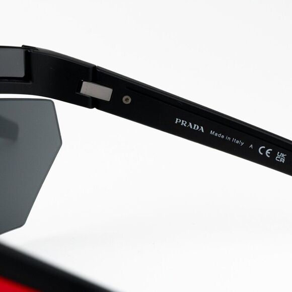 NEW Prada Linea Rossa PS01YS 1BO06F Matte Black Grey Unisex Sunglasses - Picture 11 of 13